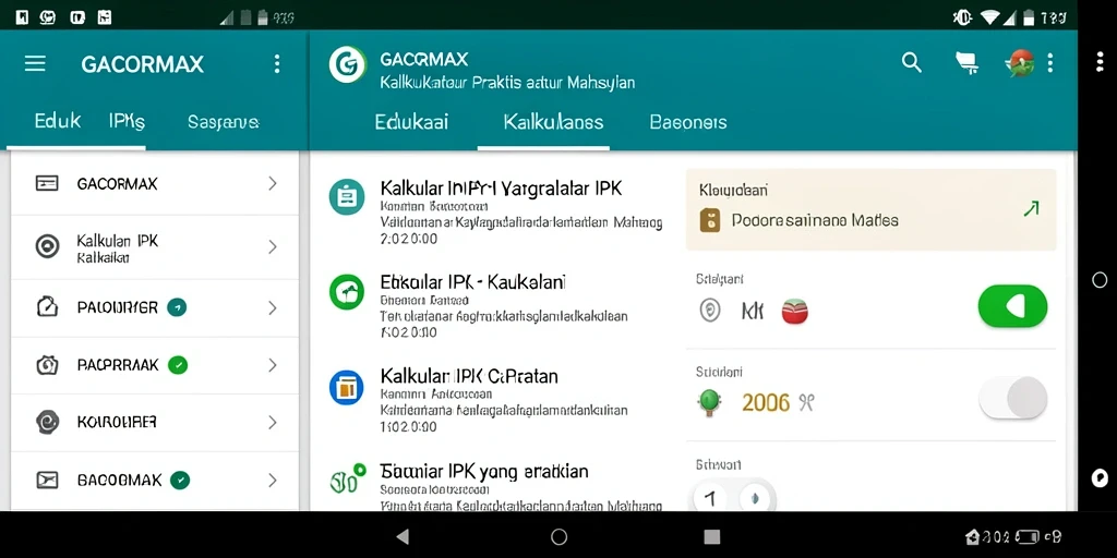 Antarmuka aplikatif GACORMAX untuk Kalkulator IPK yang sederhana dan efektif.