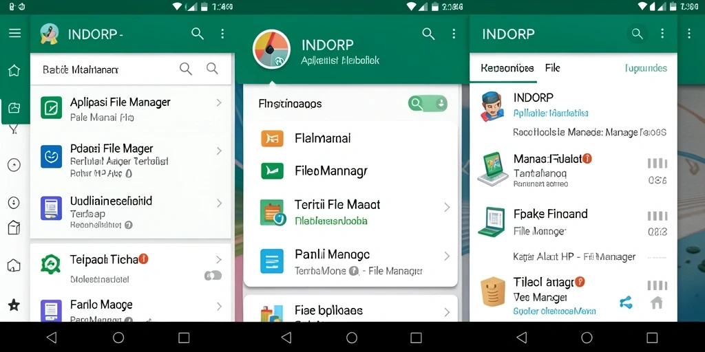 Antarmuka aplikasi INDORP yang sederhana dan efisien untuk pengelolaan file.
