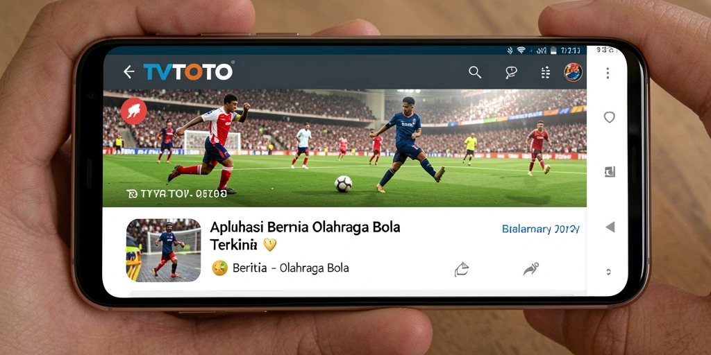 Antarmuka aplikasi TVTOTO yang menarik dan informatif.
