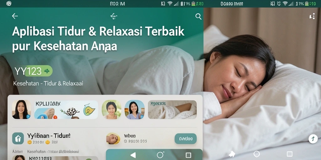 Antarmuka yang menenangkan untuk Tidur & Relaksasi di YY123.